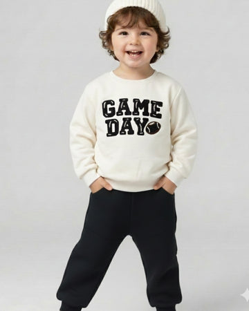 2 PIECES-SET HEAVY COTTON SWEATSHIRT AND JOGGER SET .