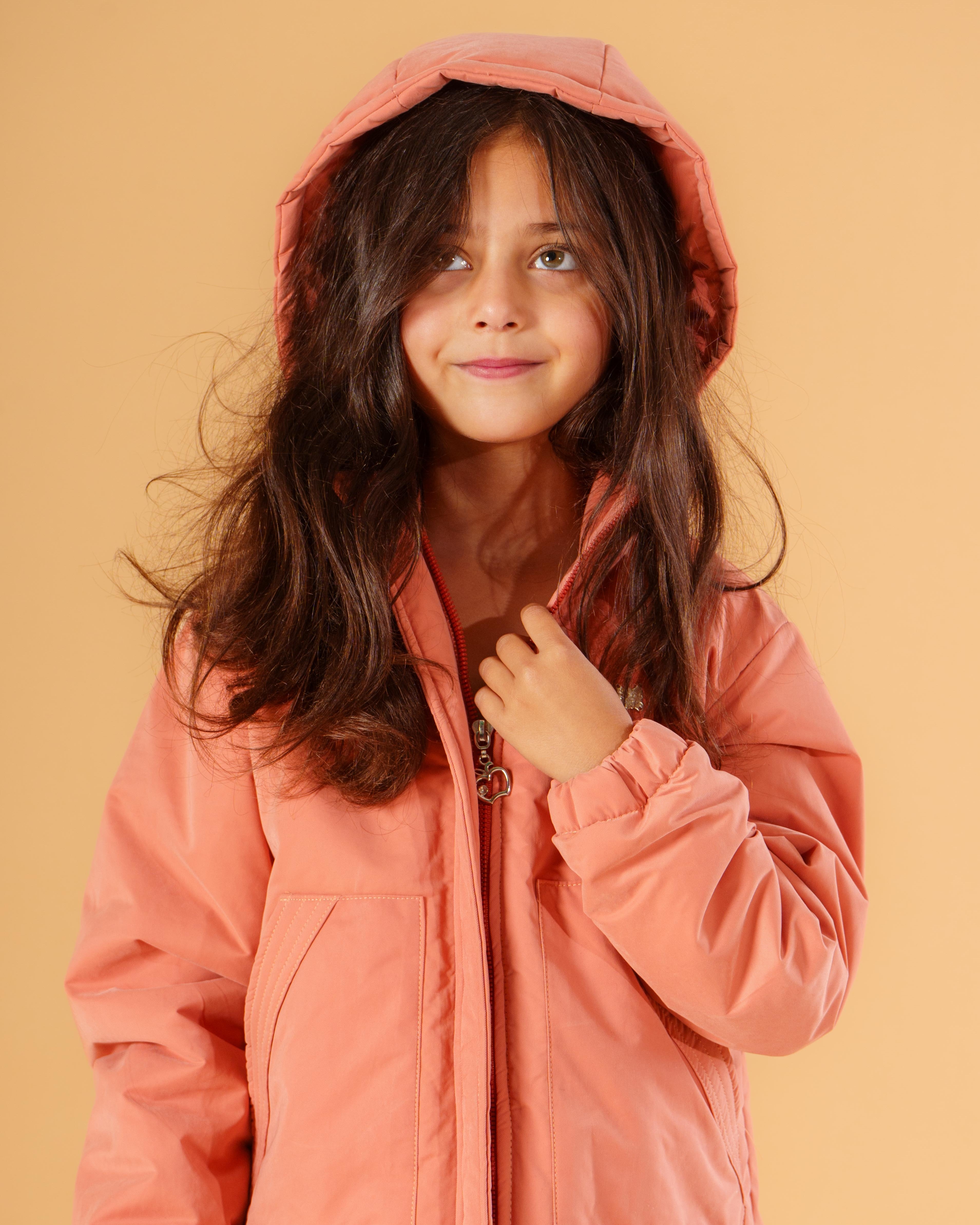 GIRL PUFFER JACKET WITH HOOD