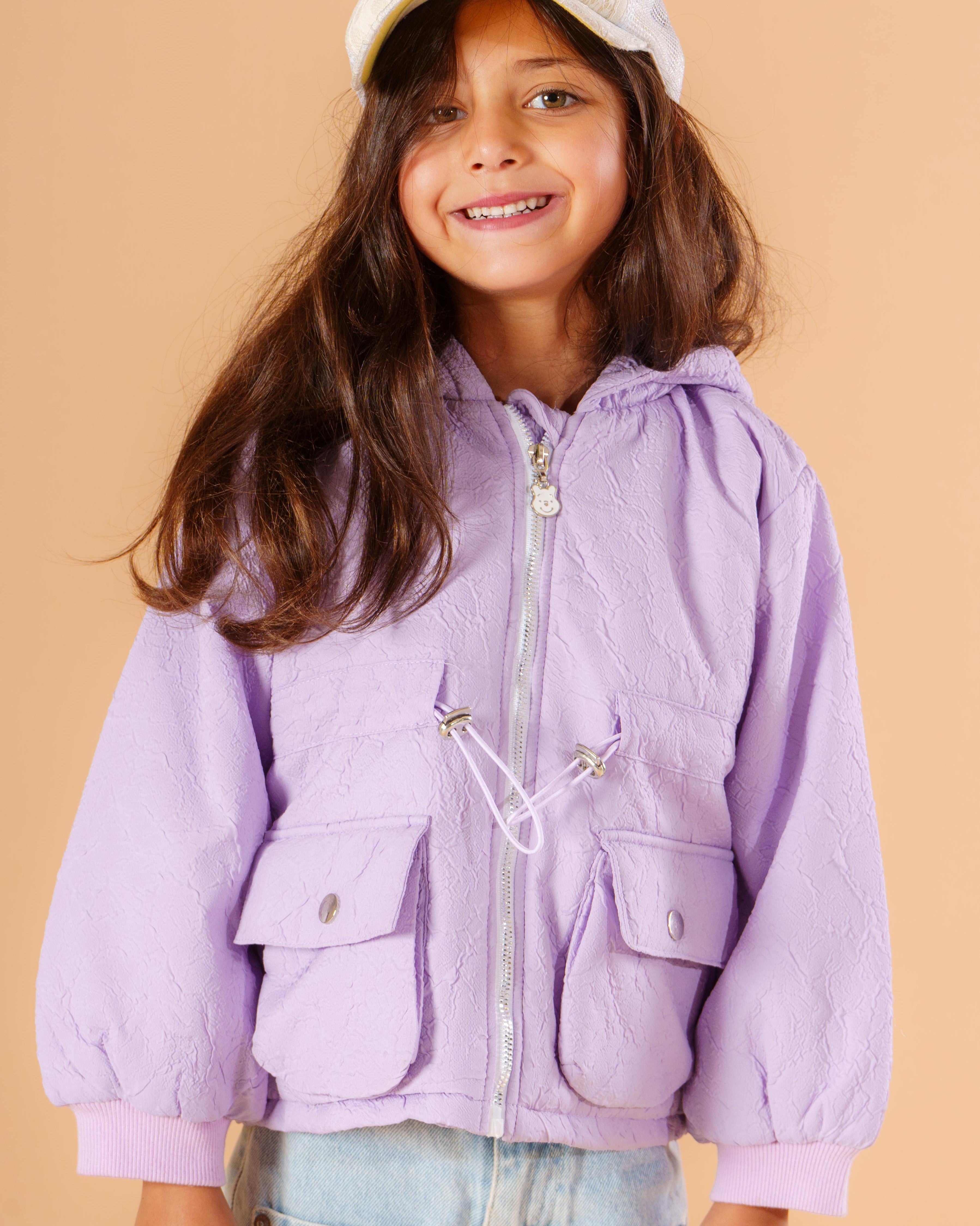 GIRL PUFFER JACKET WITH HOOD