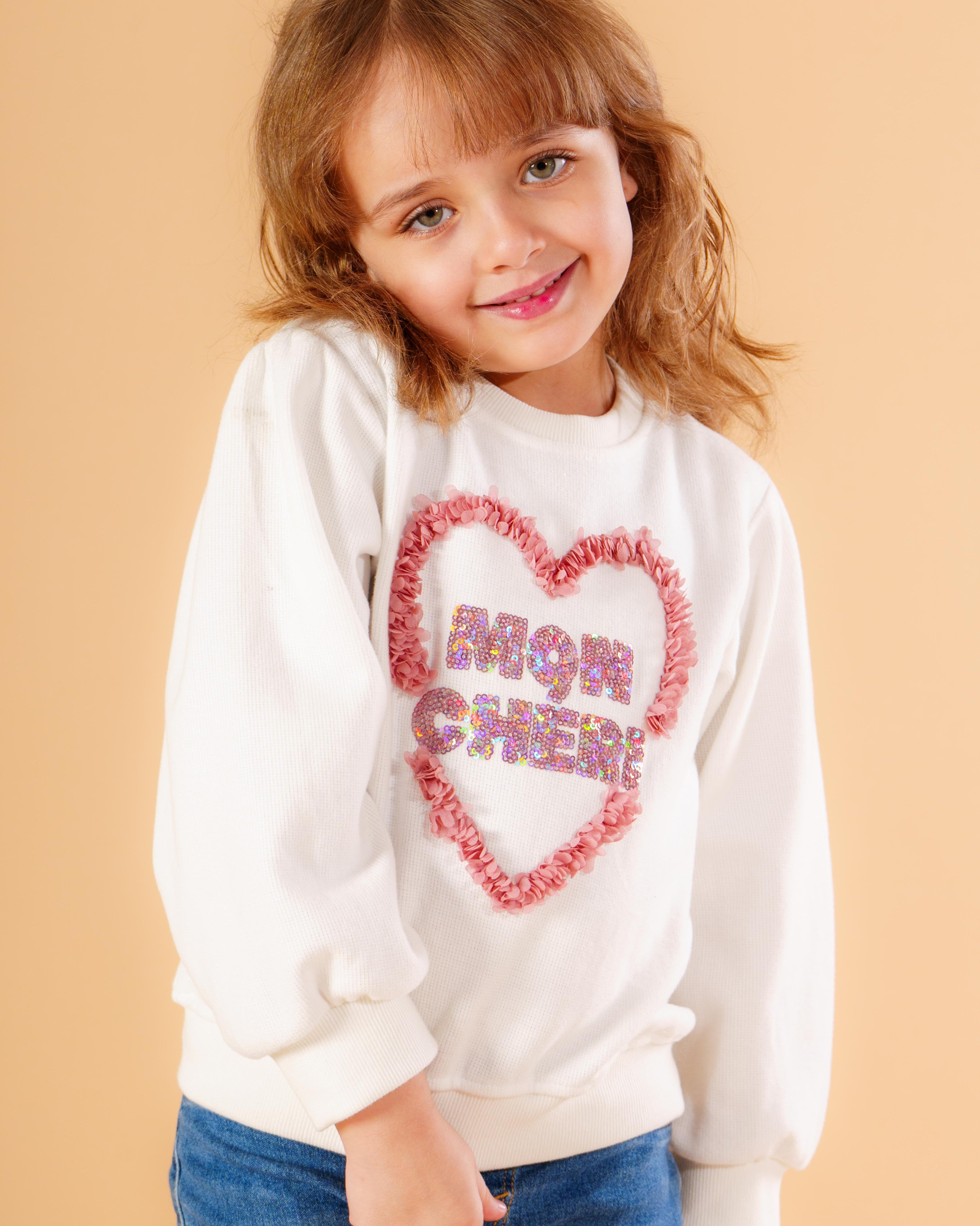 COTTON SWEATSHIRT With Sequines
