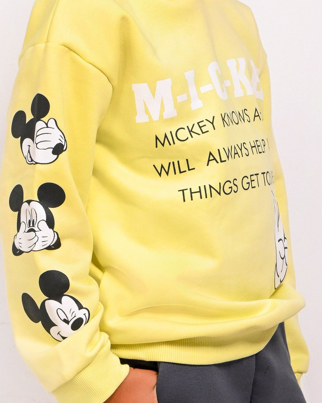 MICKEY HEAVY COTTON SWEATSHIRT AND JOGGER SET