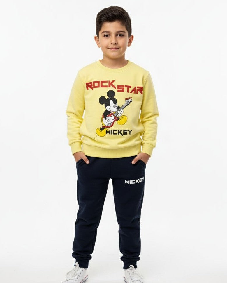 (Mickey )COTTON SWEATSHIRT AND JOGGER SET