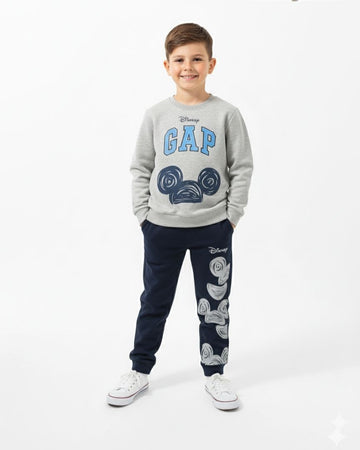 DISNEY HEAVY COTTON SWEATSHIRT & JOGGER SET
