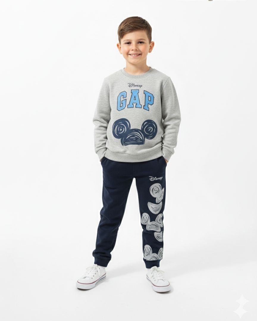 DISNEY HEAVY COTTON SWEATSHIRT & JOGGER SET