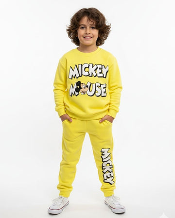 MICKEY HEAVY COTTON SWEATSHIRT AND JOGGER SET