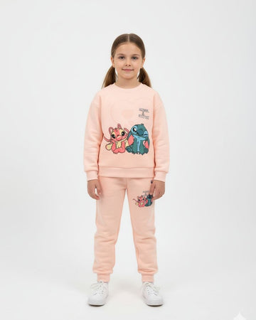 STITCH LOVER HEAVY COTTON SWEATSHIRT AND JOGGER SET