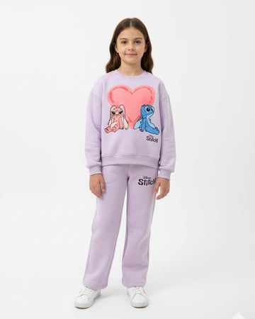 STITCH HEAVY COTTON SWEATSHIRT & JOGGER SET