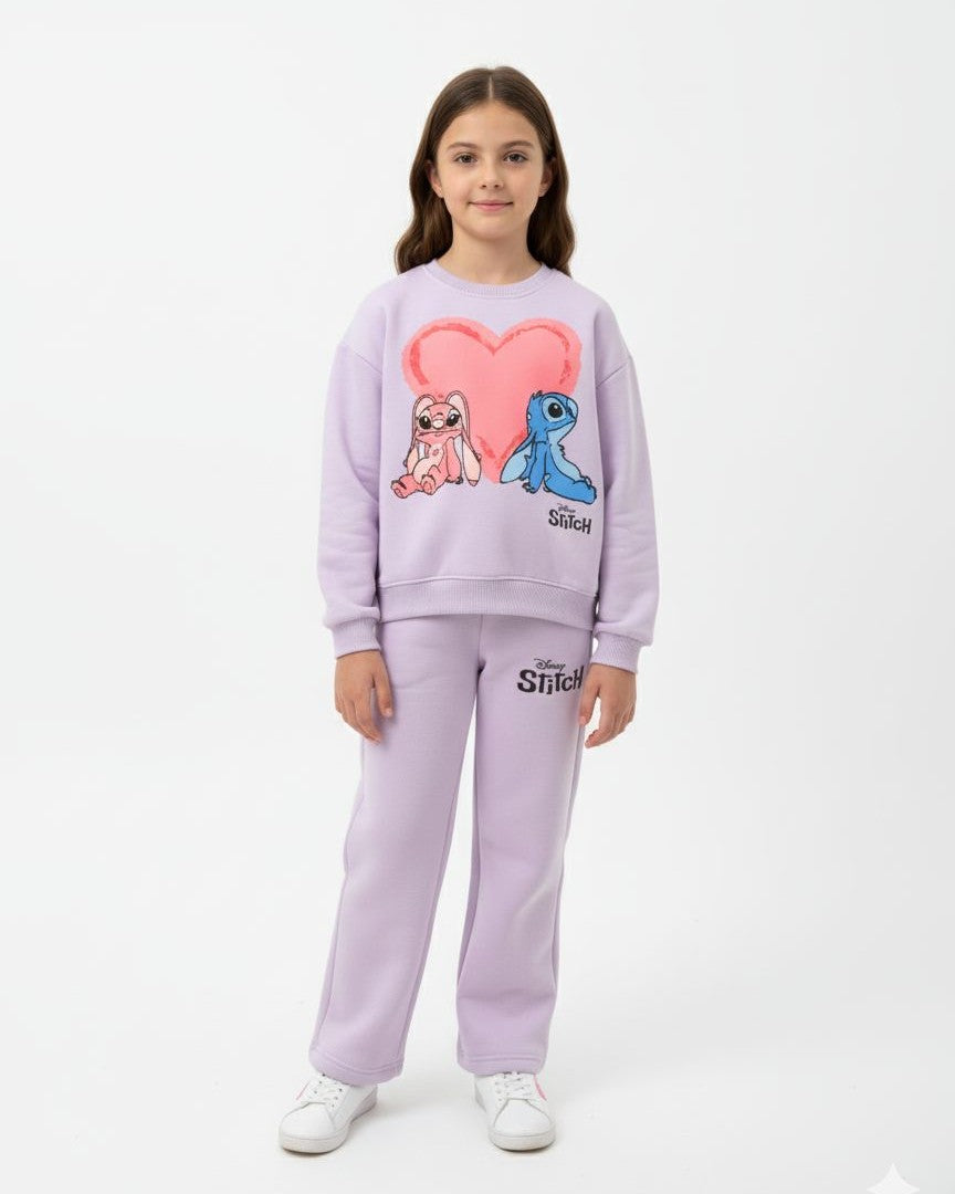 STITCH HEAVY COTTON SWEATSHIRT & JOGGER SET