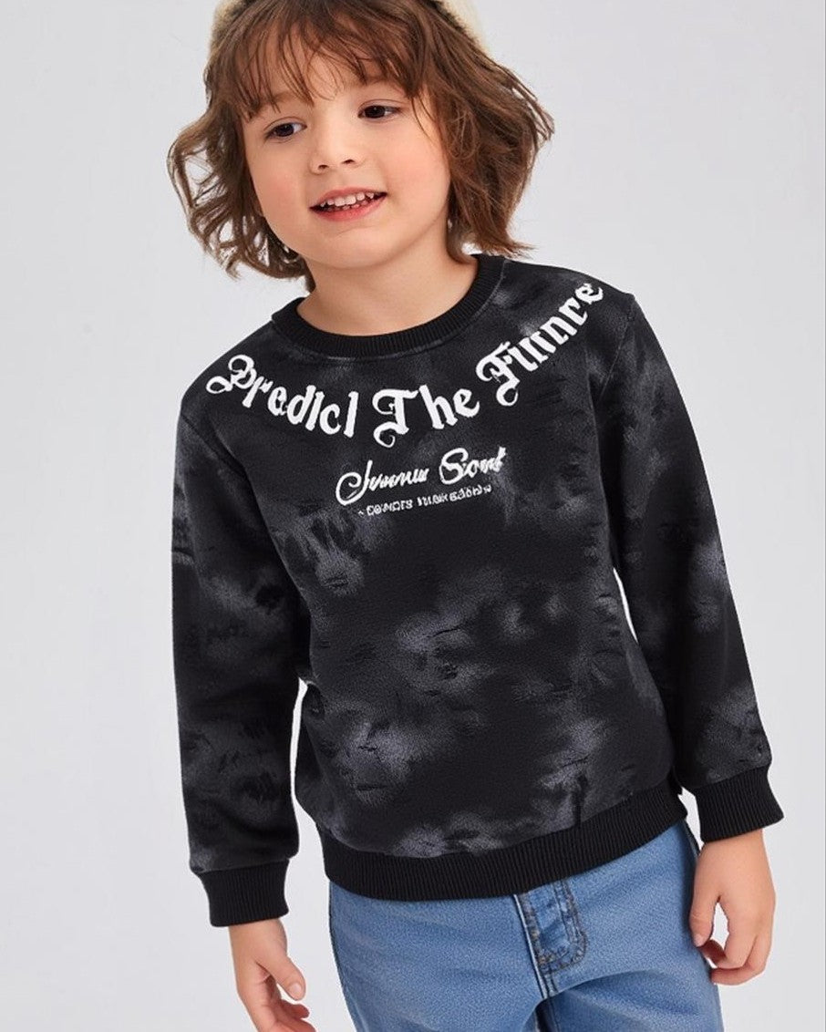 TIE-DYE Full printed cotton sweatshirt