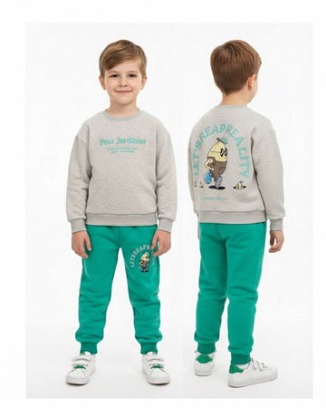 JARDINIER COTTON SWEATSHIRT AND JOGGER SET .