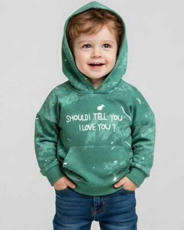 Tie-Dye cotton sweatshirt with hood