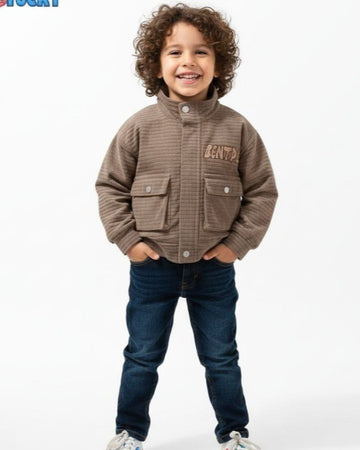 SUEDE HEAVY JACET WITH POCKET