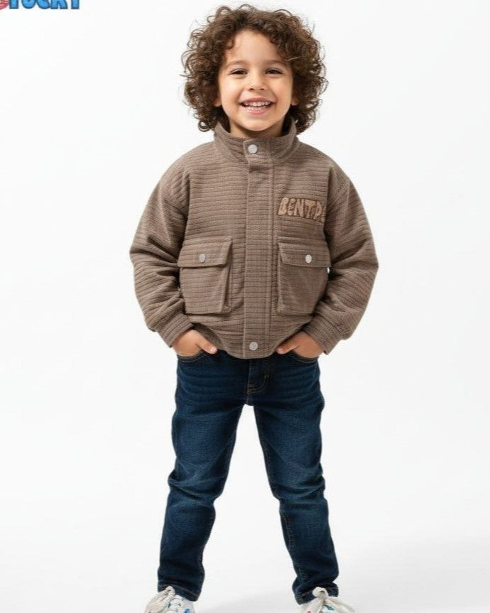 SUEDE HEAVY JACET WITH POCKET