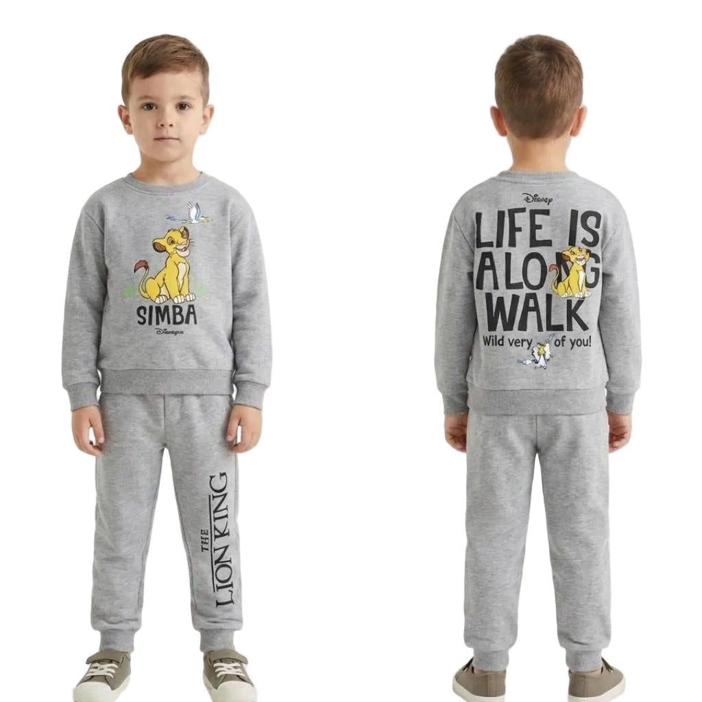 (2 PIECES-SET) SIMBA HEAVY COTTON SWEATSHIRT AND JOGGER SET